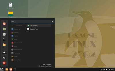 Schermafbeelding van HaagLinux